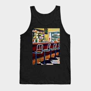 Candy Store With Soda Fountain Tank Top